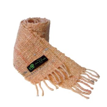 ホームスパン草木染マフラー