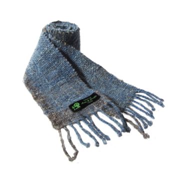 ホームスパン藍染マフラー