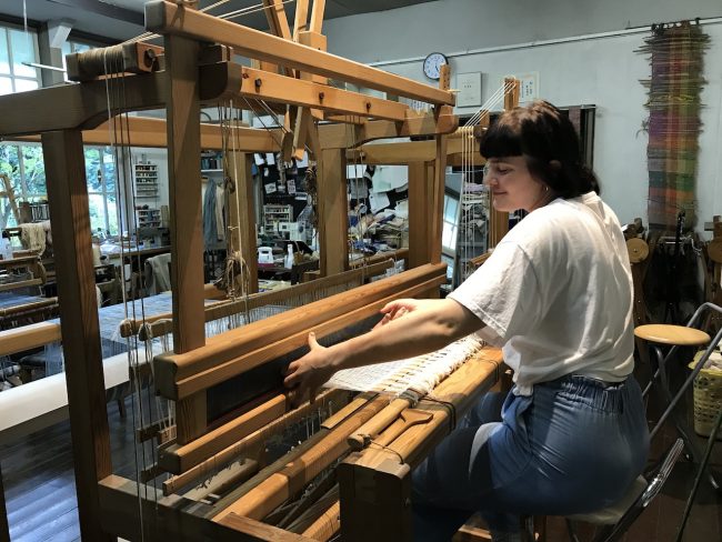 手織教室　緩やかにオープンしています